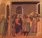 Duccio di Buoninsegna The third verloochening of Christ oil painting reproduction